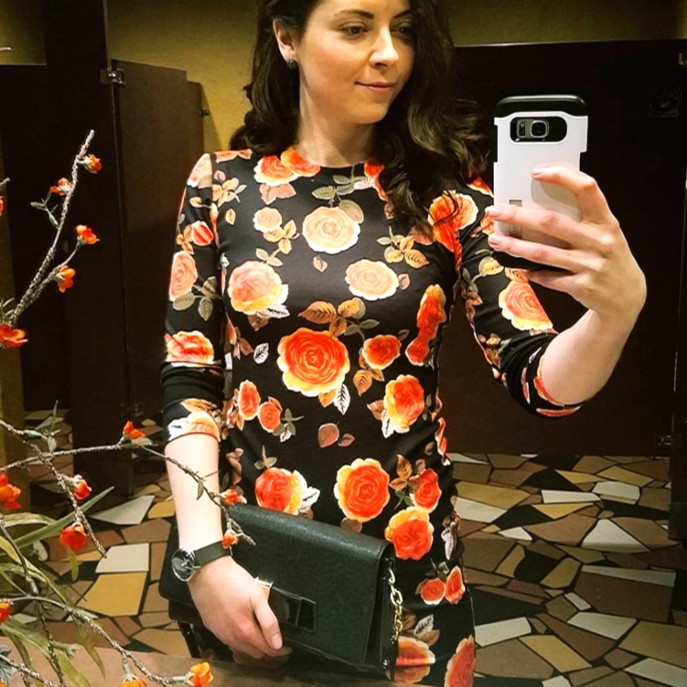 Zara floral dress